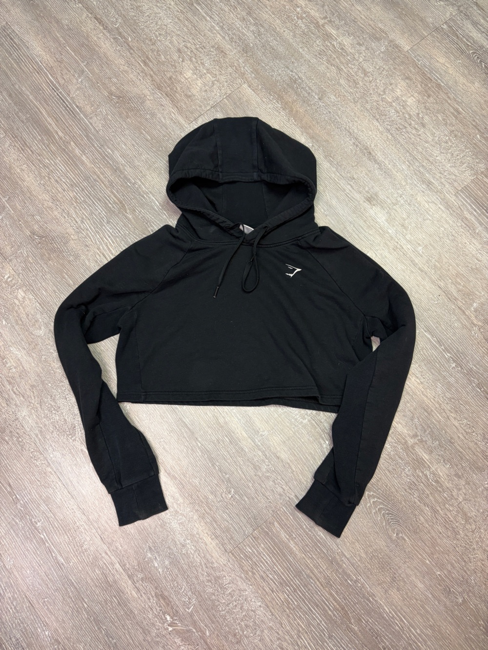 Black Women’s Cropped GymShark Hoodie
